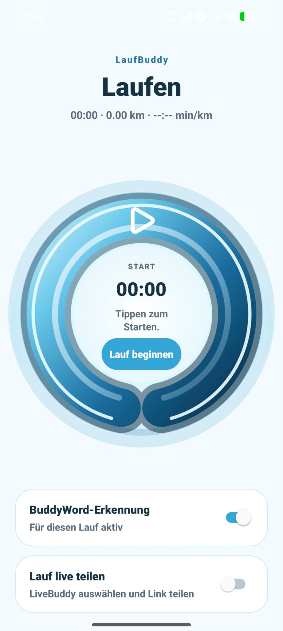 LiveBuddy Ansicht